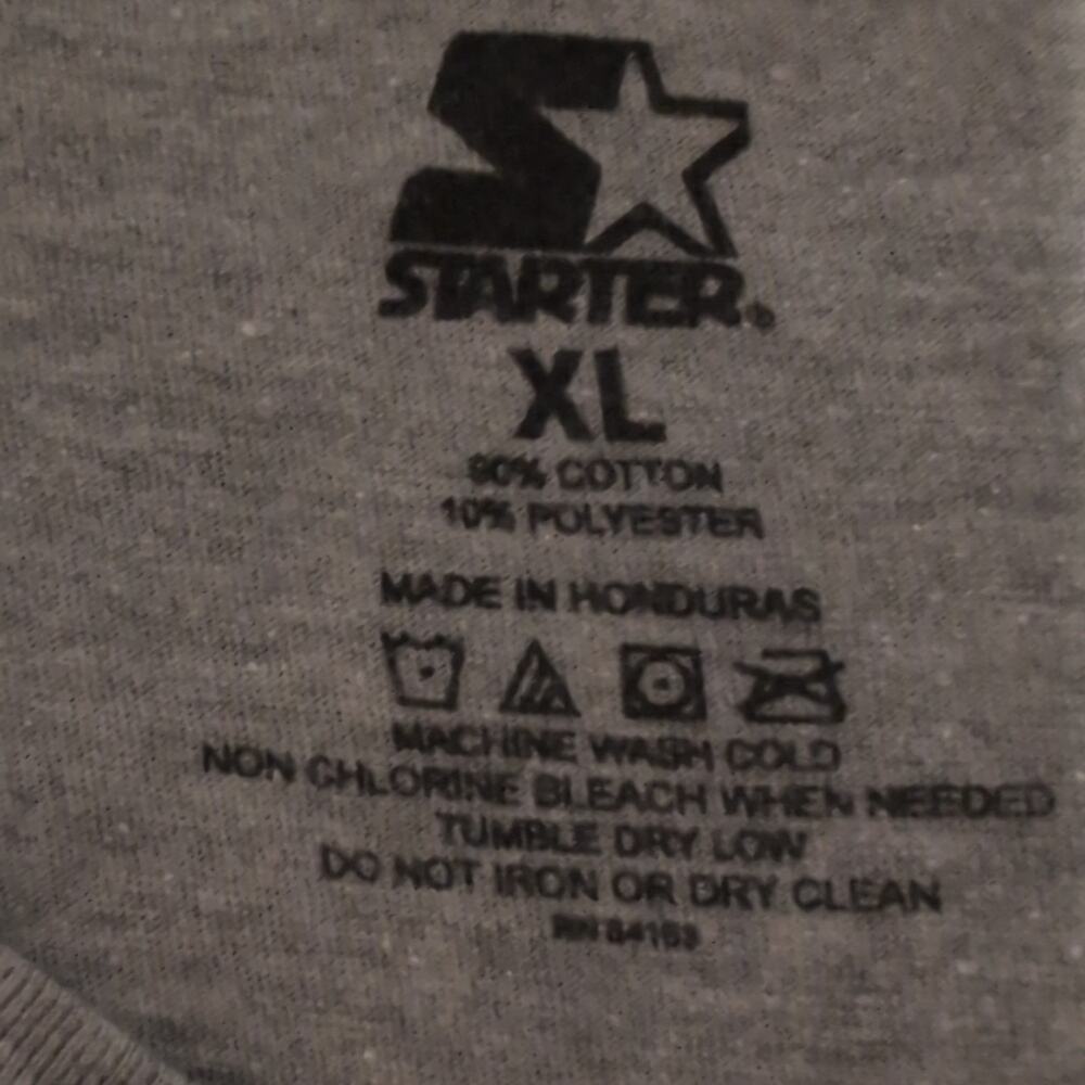 Starter Pittsburgh Steelers Logo T-shirt Gray Cotton Blend XL - Picture 3 of 5